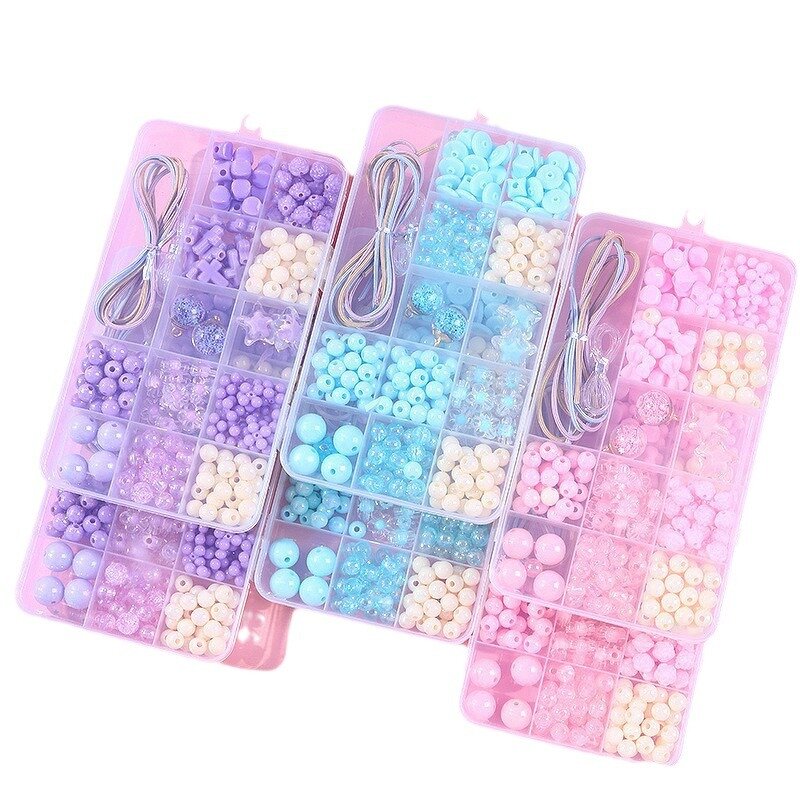 Educational Toys Manufacturer - DIY Beaded Hand-made Bracelet Necklace for Girls