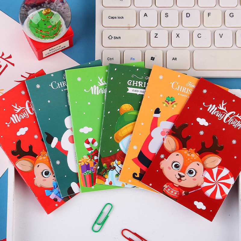 Notebook Manufacturer - Small A3 Cartoon Christmas Printed Pocket