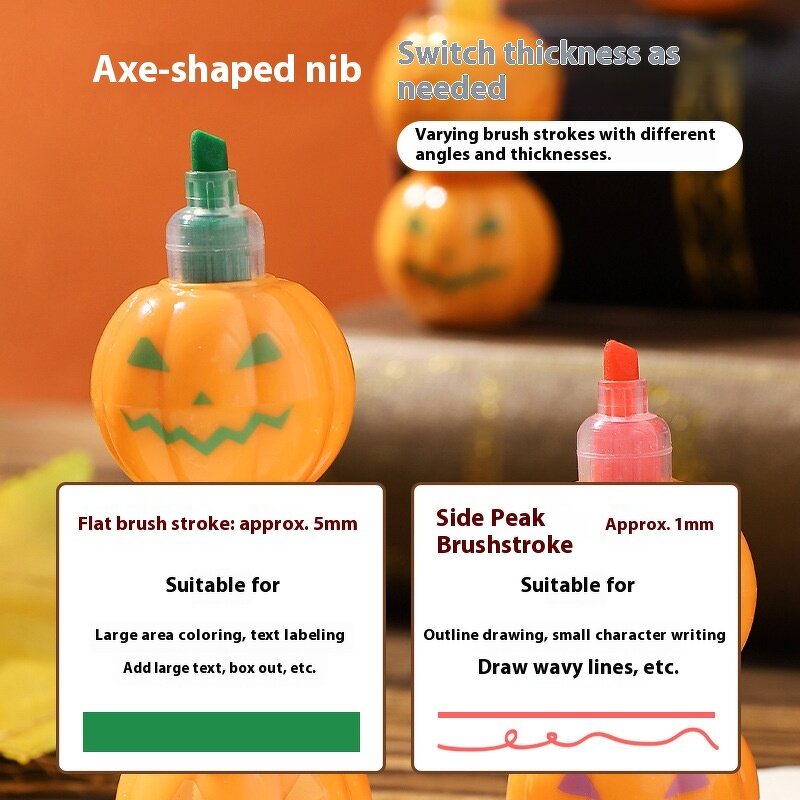 Highlighter Set Manufacturer - Creative Halloween Pumpkin for Students