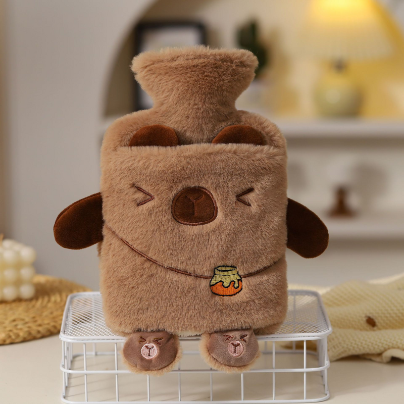 Hot Water Bottle Manufacturer - 1000ML PVC Cartoon Cat Chicken Plush with Covers