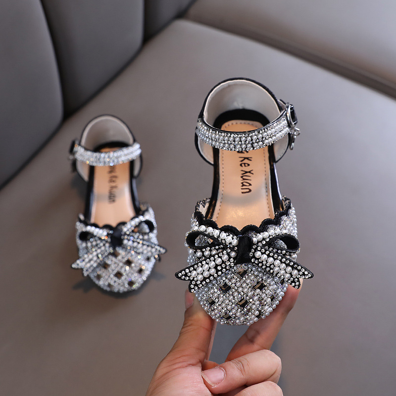Girls Dance Shoes Manufacturer - Korean Style Princess Floral Hollow-out