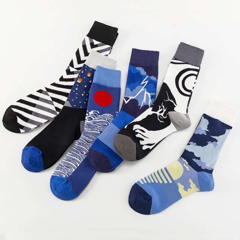 Socks Manufacturer - Unisex Novelty Custom Logo Packaging Different Kinds Colorful