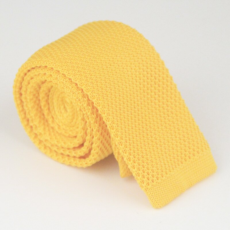Knitted Tie Manufacturer - Hot Selling 5CM Solid Color Polyester for Men