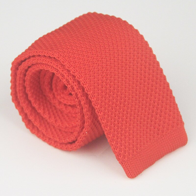 Knitted Tie Manufacturer - Hot Selling 5CM Solid Color Polyester for Men