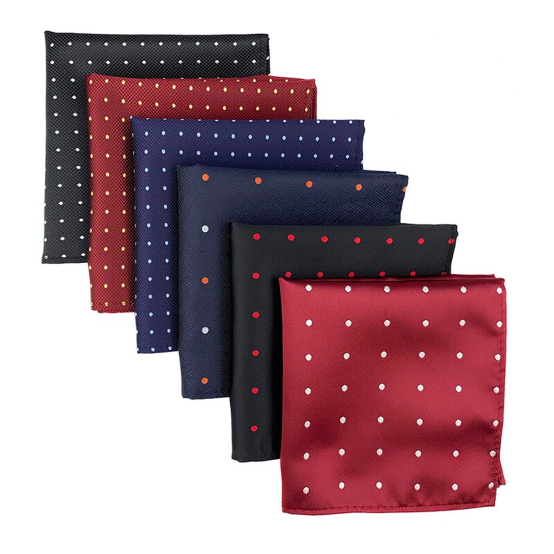 Handkerchief Set Manufacturer - Casual Dot Jacquard Woven Pocket Square for Men