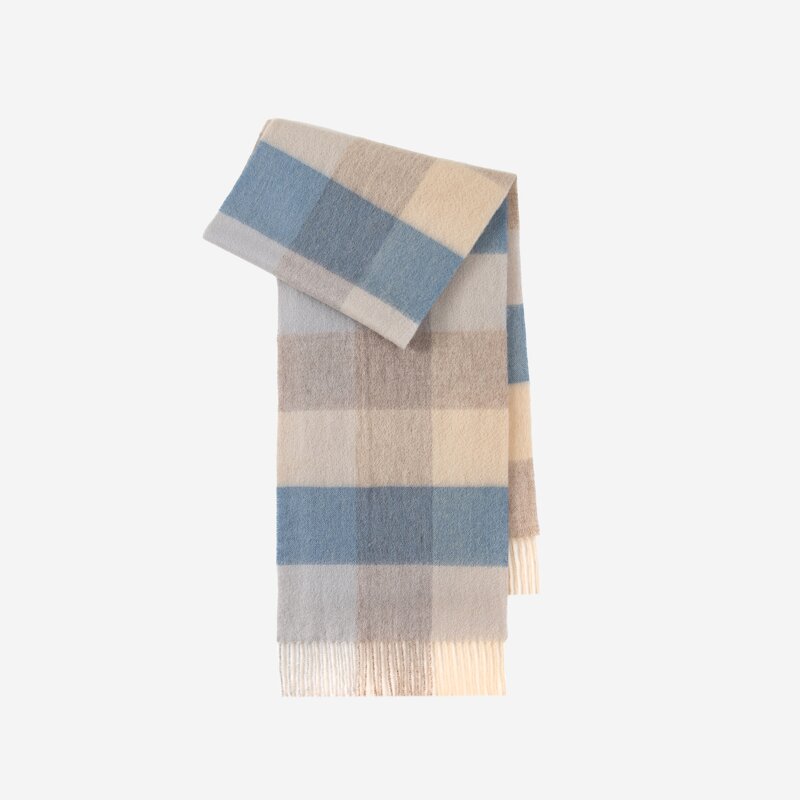 Winter Scarf Manufacturer - Long Warm Fashion 100% Wool Jacquard for Men