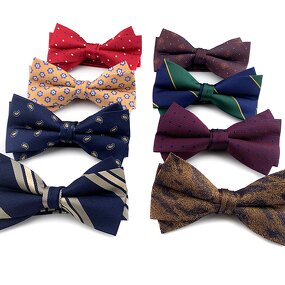 Boys Bow Ties Manufacturer - Wholesale Woven Jacquard Striped Color