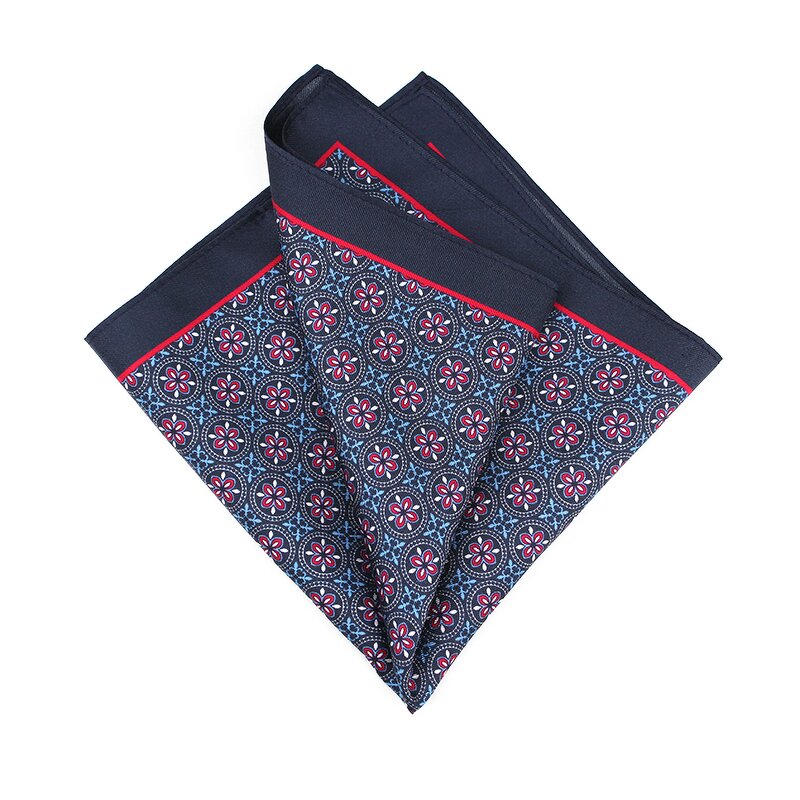 Handkerchief Manufacturer - Vintage Luxury Real Silk Multicolor Paisley