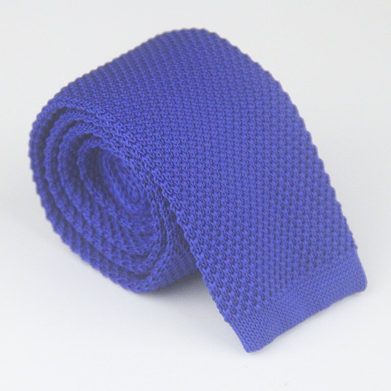 Knitted Tie Manufacturer - Hot Selling 5CM Solid Color Polyester for Men