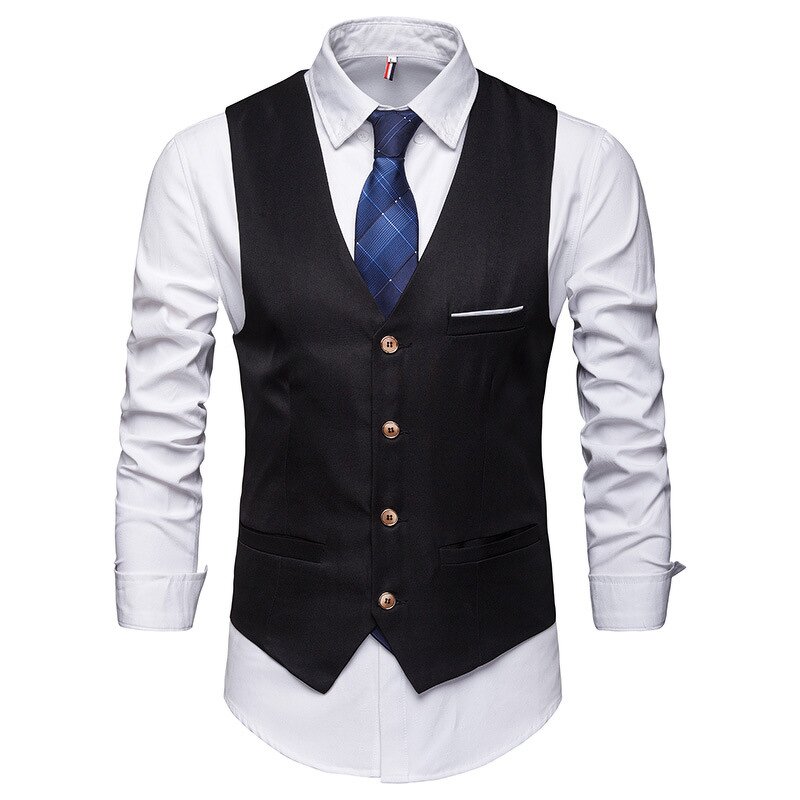 Suit Vest Manufacturer - Mens Business Formal Dress Waistcoat for Suit Tuxedo