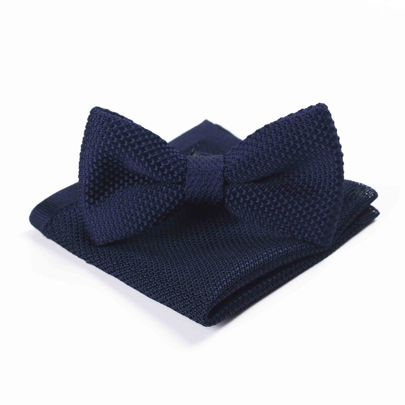 Bow Ties and Pocket Squares - Fashion Casual Plain Polyester Knitted for Men