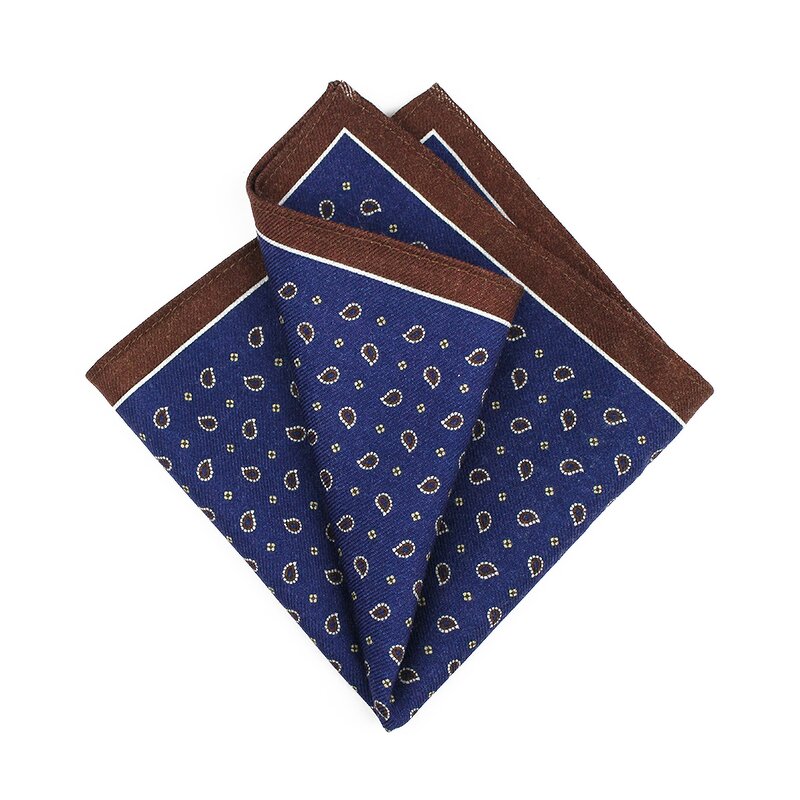 Pocket Square Manufacturer - OEM Winter Wool Printed Custom Logo for Men
