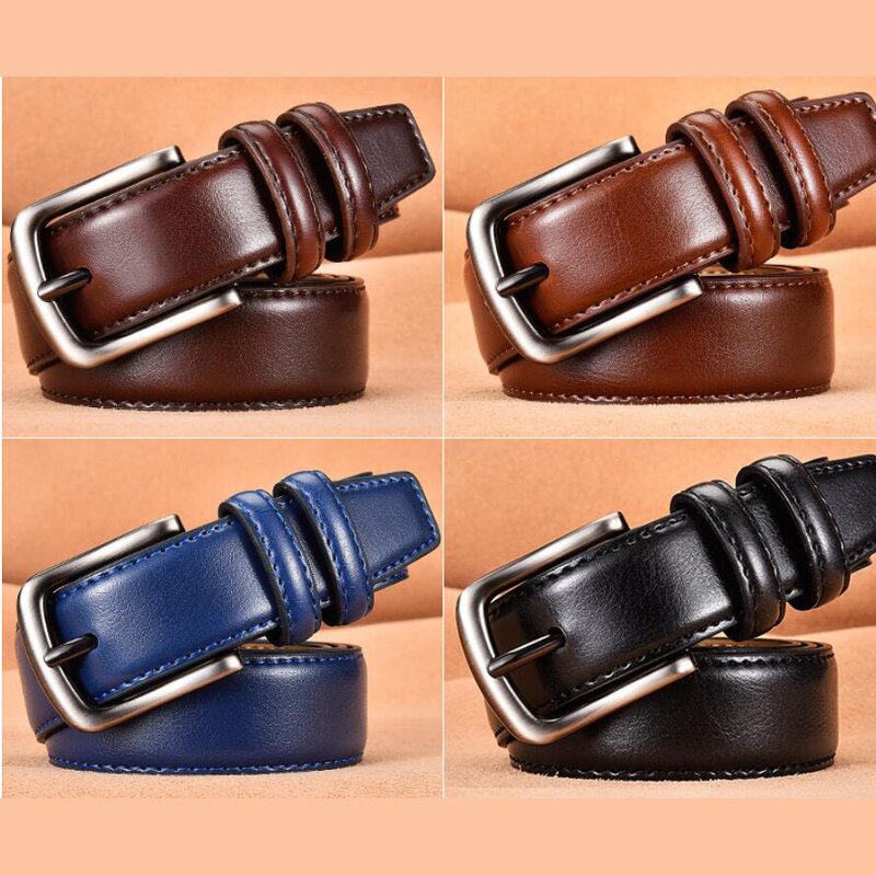 Belt Manufacturer - Wholesale Casual Adjustable Alloy Buckle 100% Genuine Leather