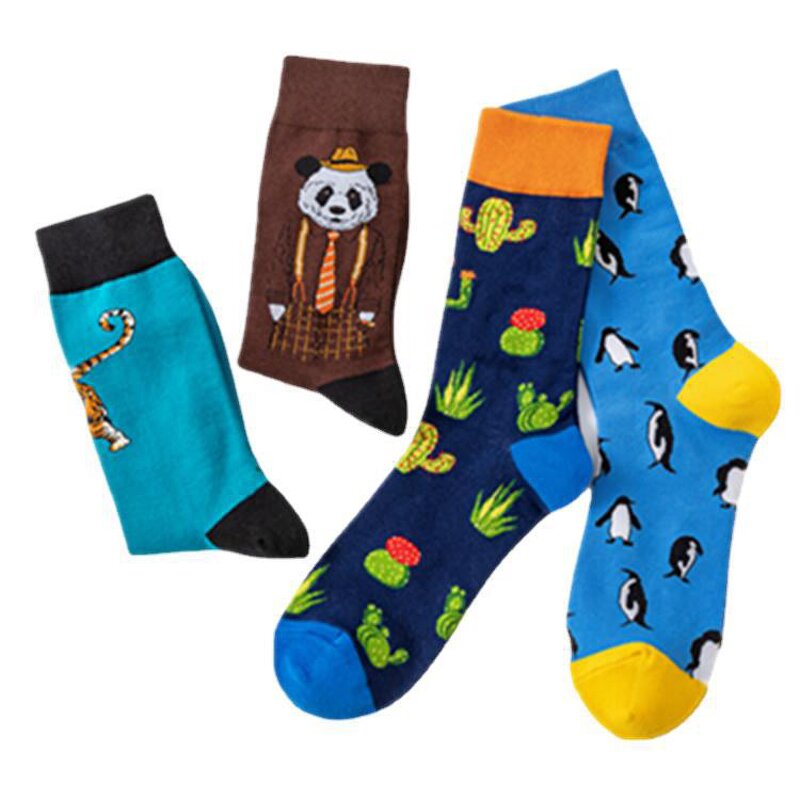 Socks Manufacturer - High Quality Comfortable Custom Logo Cotton Funny Jacquard
