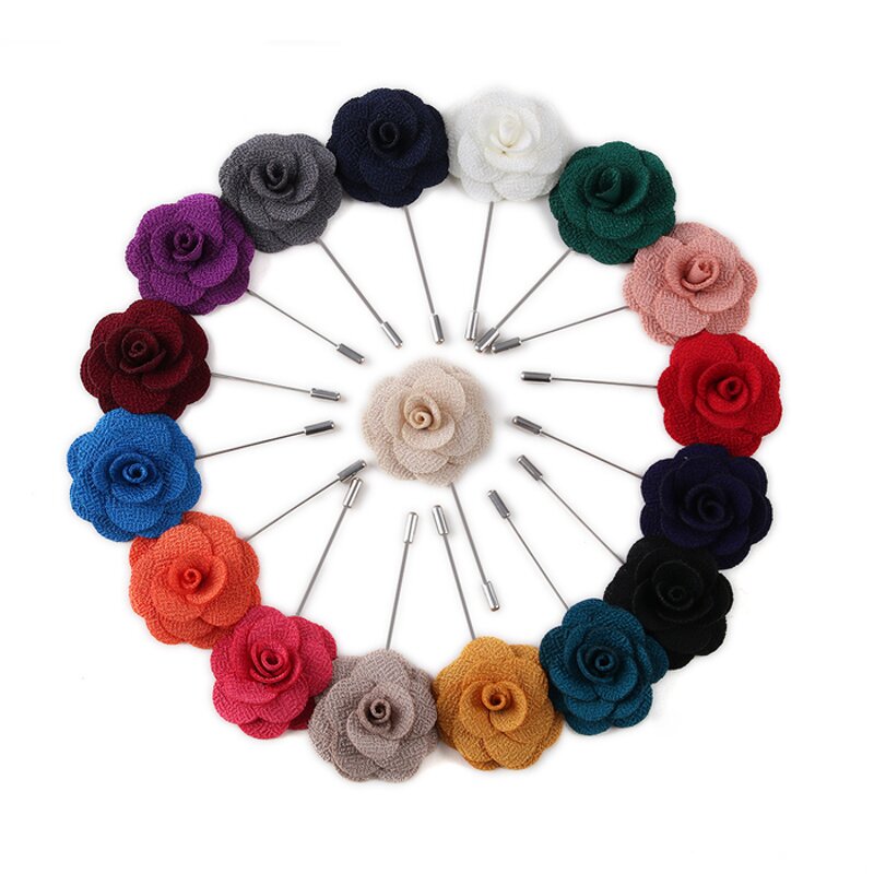 Brooches and Pins Manufacturer - Designer Fashion Groom Boutonniere Custom