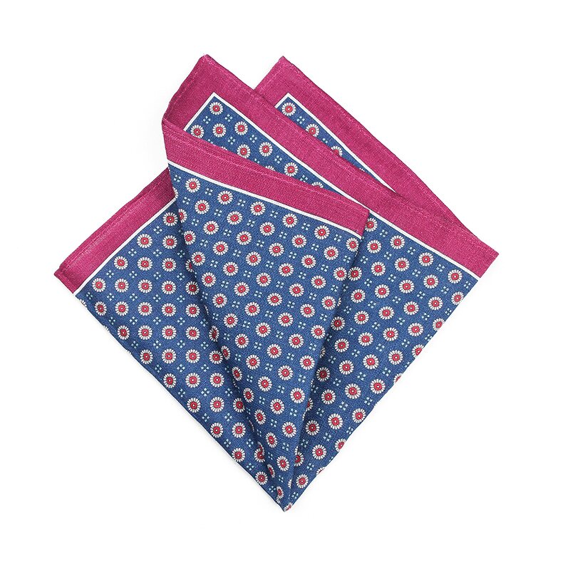 Pocket Square Manufacturer - Custom Vintage Linen Hankie Wedding Gift Accessory