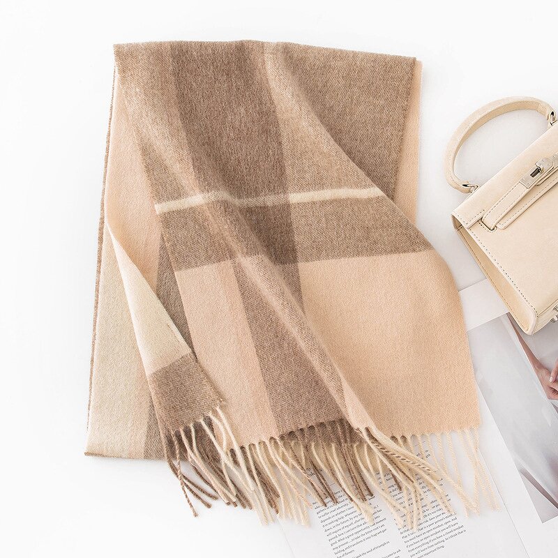 Winter Shawl Manufacturer - Wholesale Soft Custom Logo 100% Wool for Ladies