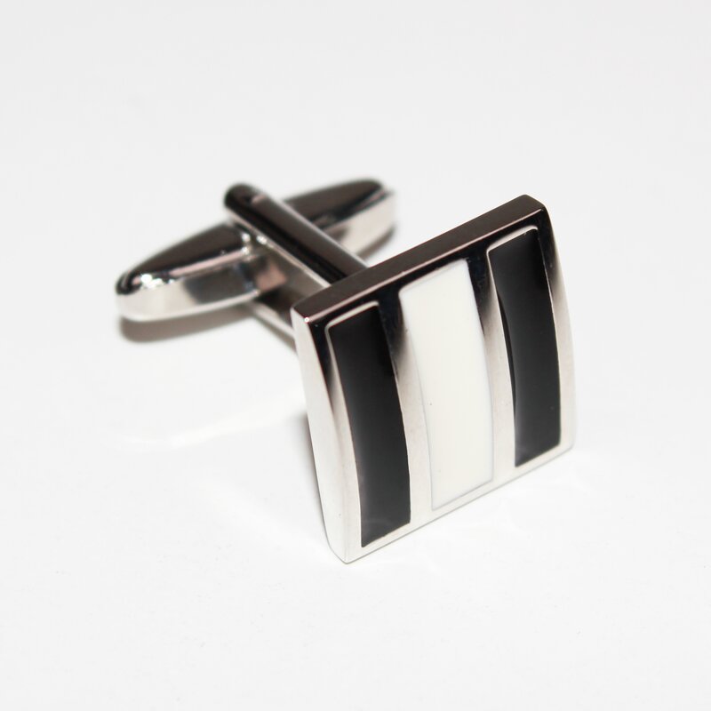 Cufflinks Manufacturer - Interesting French Metal Paint Drop Enamel Wedding