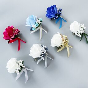 Brooches and Pins Manufacturer - Designer Fashionable Wedding Boutonniere Custom Logo