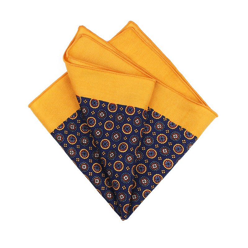 Pocket Square Manufacturer - New Arrival Soft Wool Floral Paisley Wedding Gift