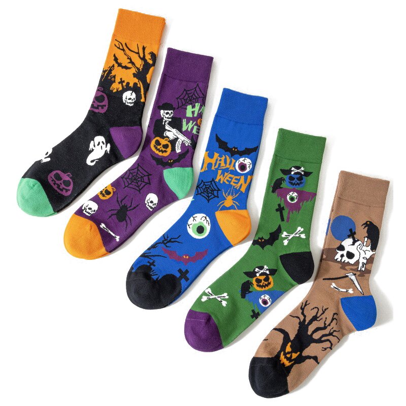 Socks Manufacturer - Wholesale High Quality Colorful Cotton Halloween Funny for Men