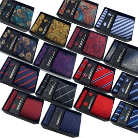 Cufflinks and Tie Set Manufacturer - Silk Gift Box for Men