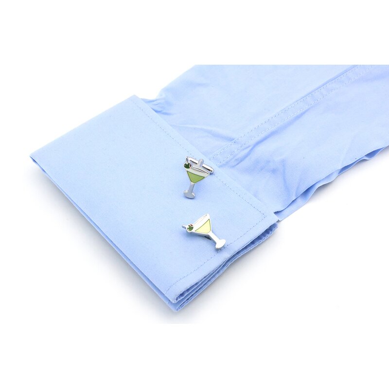 Cufflinks Manufacturer - Popular Red Wine Bottle Glass Enamel for Men Women