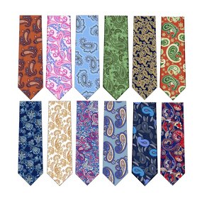 Cravate Homme Manufacturer - Casual Classic Paisley Silk Jacquard Italian