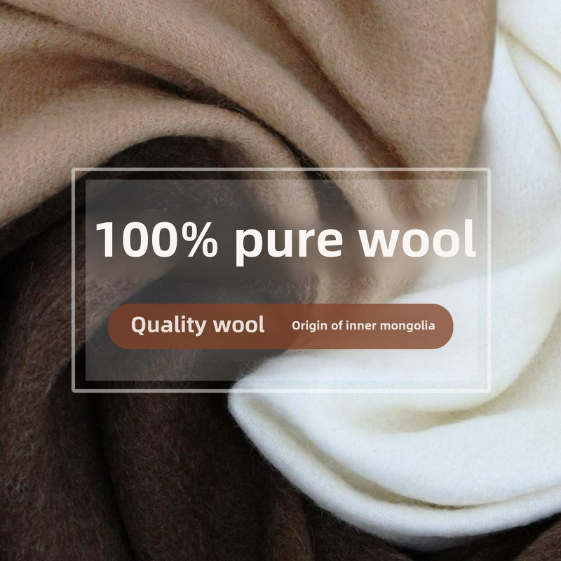 Wool Scarf Manufacturer - Cross-Border 100% High-End Versatile for Adults Wholesale