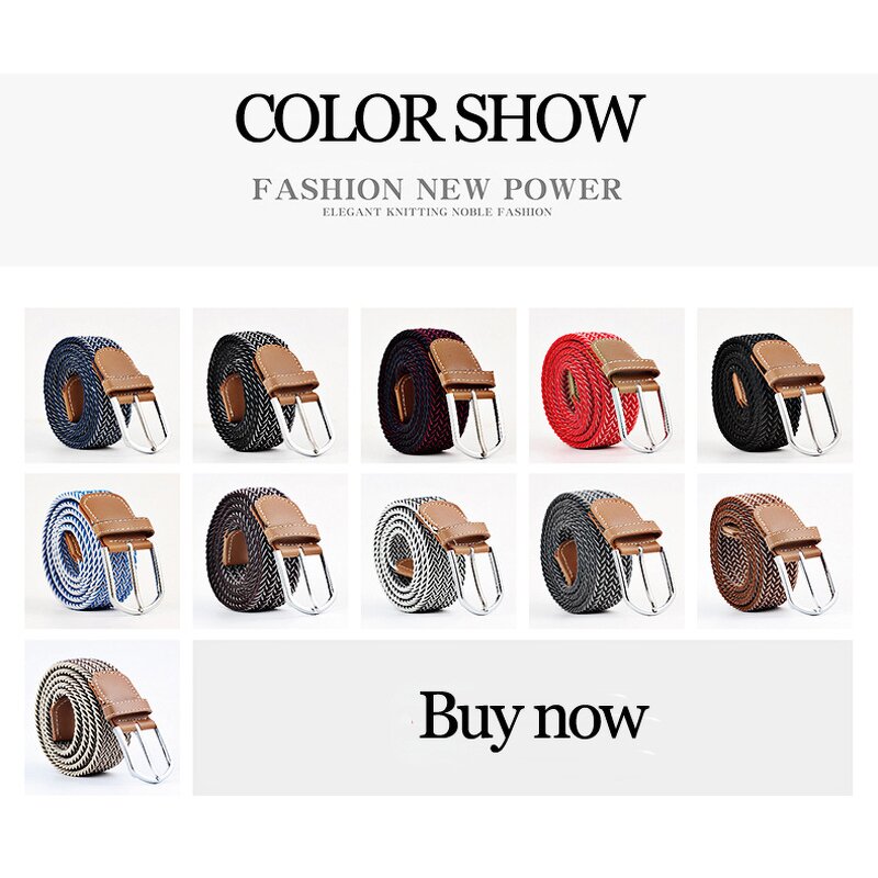 Elastic Belt Manufacturer - Factory Custom Golf Belt Webbing Braided for Man