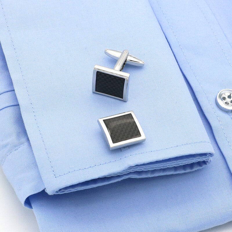 Cufflinks Manufacturer - Hot Selling Carbon Fibre Square Metal for Men