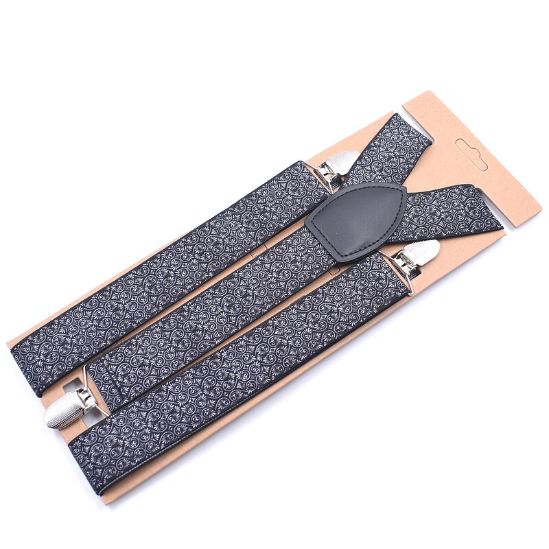 Suspenders Manufacturer - Custom High Quality Fashion Geometry Paisley Printing for Boys