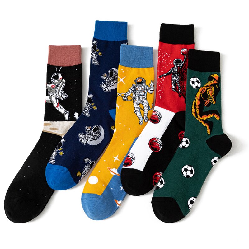 Socks Manufacturer - Custom Fashion Cheap Funky Cotton Colorful Happy Dress for Men