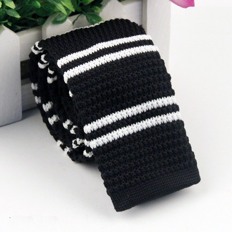 Knitted Neck Tie Manufacturer - Wholesale Polyester Black