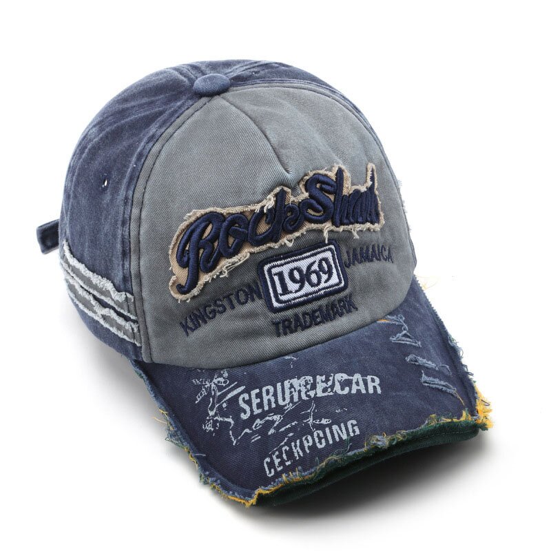 Dad Hat Manufacturer - Custom Washed Distressed Letter Embroidery Cotton