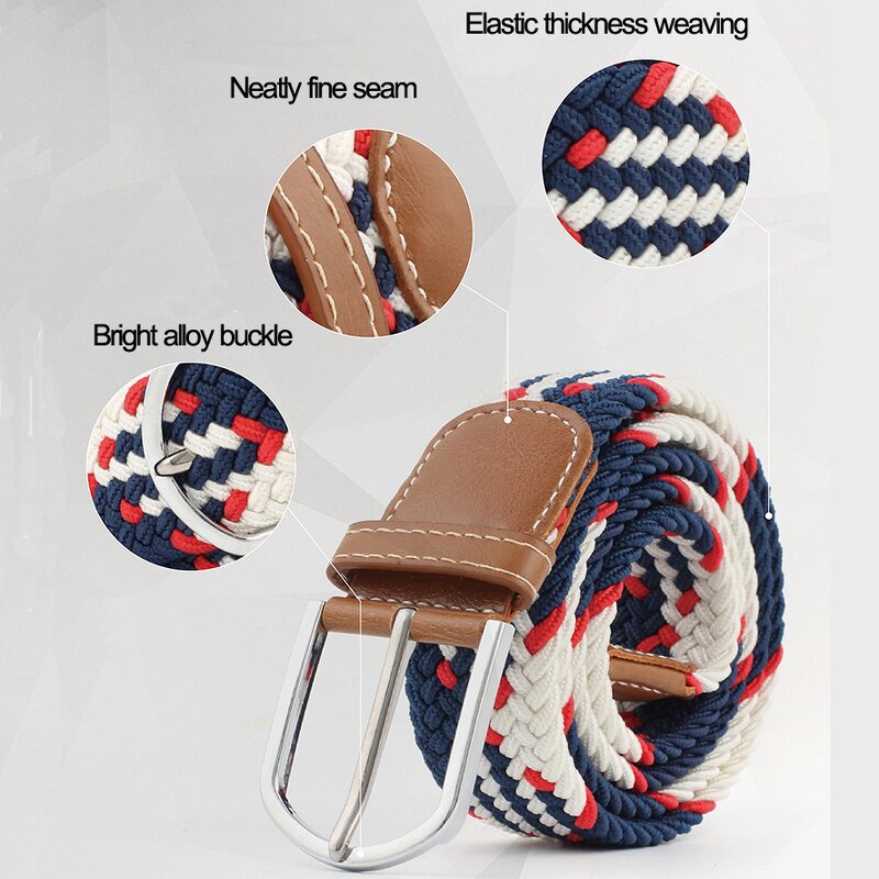 Elastic Belt Manufacturer - Factory Custom Golf Belt Webbing Braided for Man