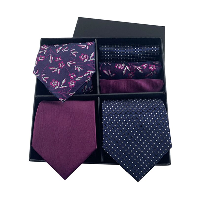 Neck Ties and Hanky Set - Custom Luxury Gift Box for Men