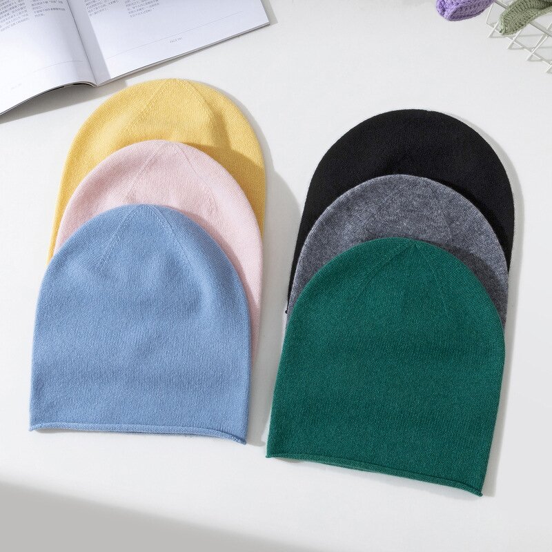 Winter Hat Manufacturer - Customized 100% Seamless Merino Wool Beanie for Women