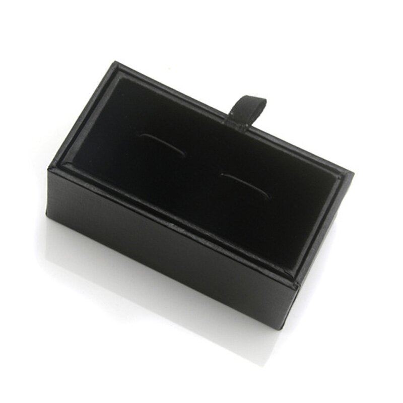 Cufflinks Box Manufacturer - Custom Sublimation Plastic Blank Black Luxury