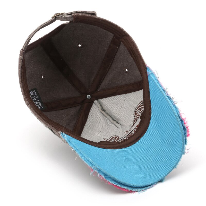 Dad Hat Manufacturer - Custom Washed Distressed Letter Embroidery Cotton