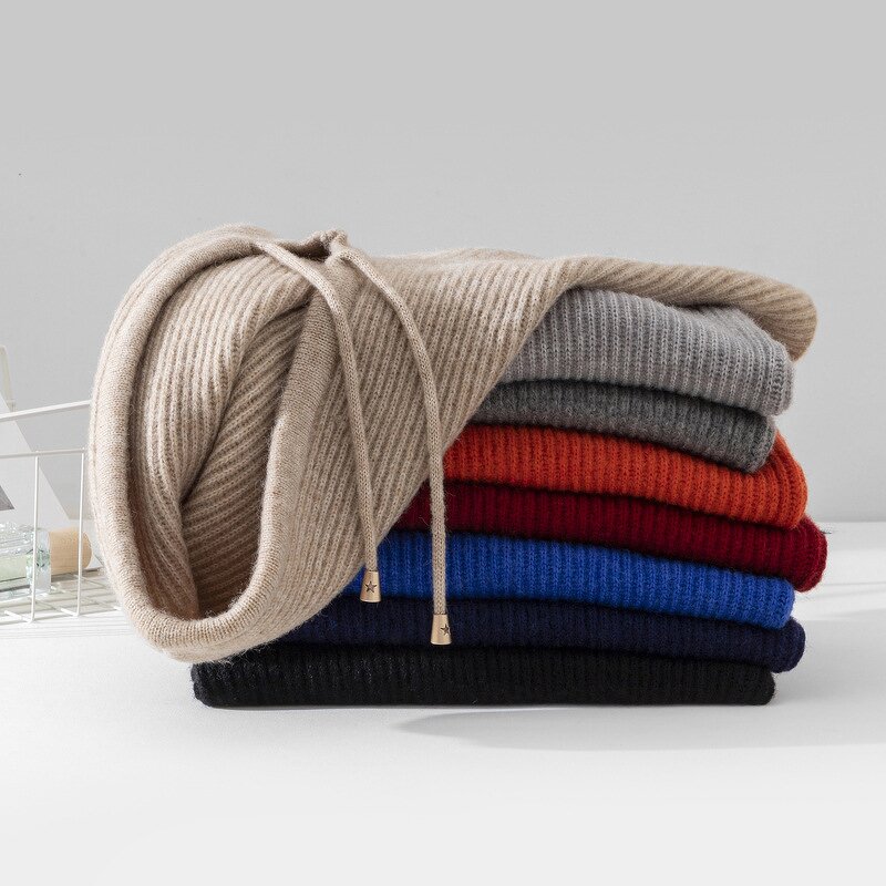 Winter Hat Manufacturer - Korean Version Pullover Knit Balaclava for Women