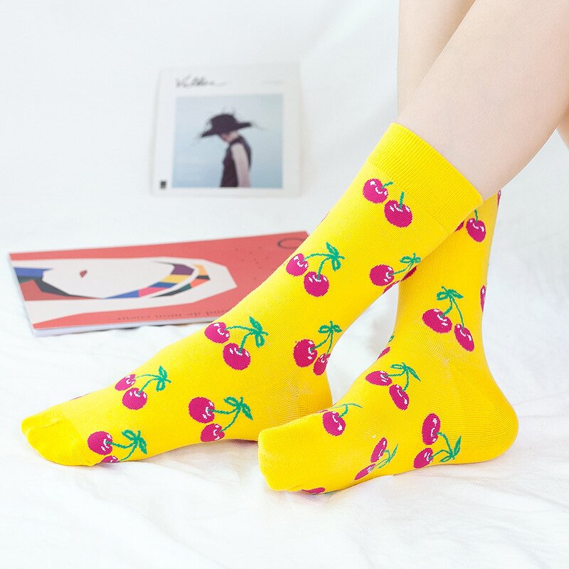 Socks Manufacturer - Low MOQ Multi-style Fruits Animals Geometry Stripe Crew