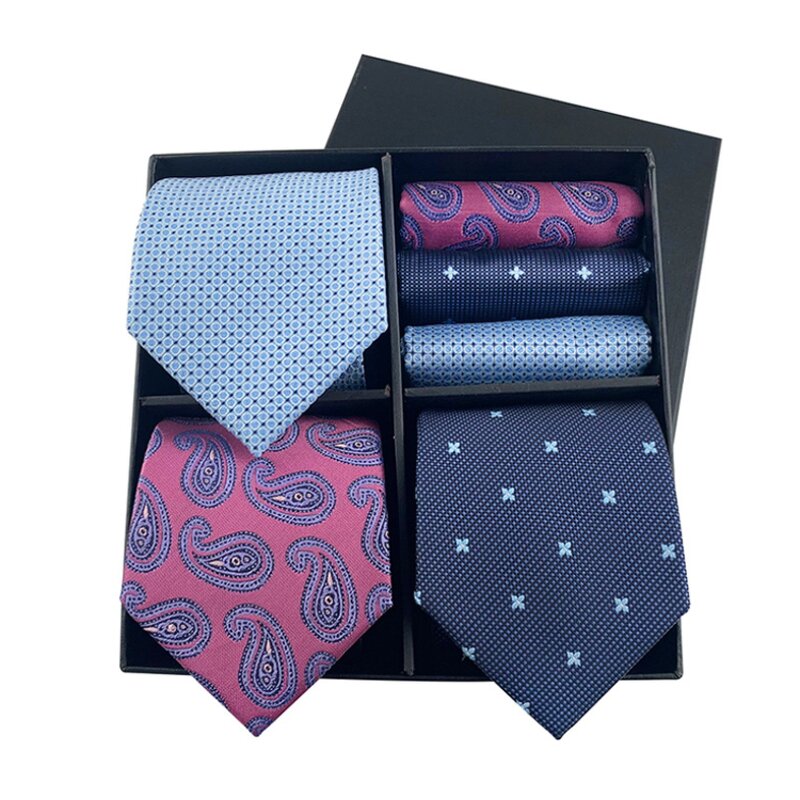 Neck Ties and Hanky Set - Custom Luxury Gift Box for Men