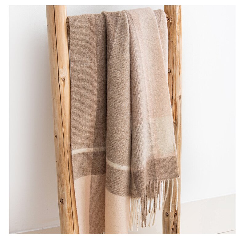 Winter Shawl Manufacturer - Wholesale Soft Custom Logo 100% Wool for Ladies