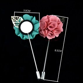 Flower Lapel Pins Manufacturer - Custom Flower Boutonniere Wedding Womens Brooch