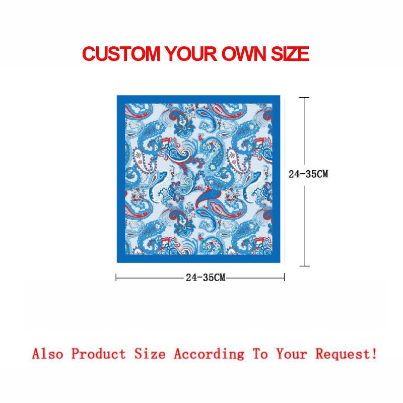 Pocket Square Manufacturer - OEM Winter Wool Printed Custom Logo for Men