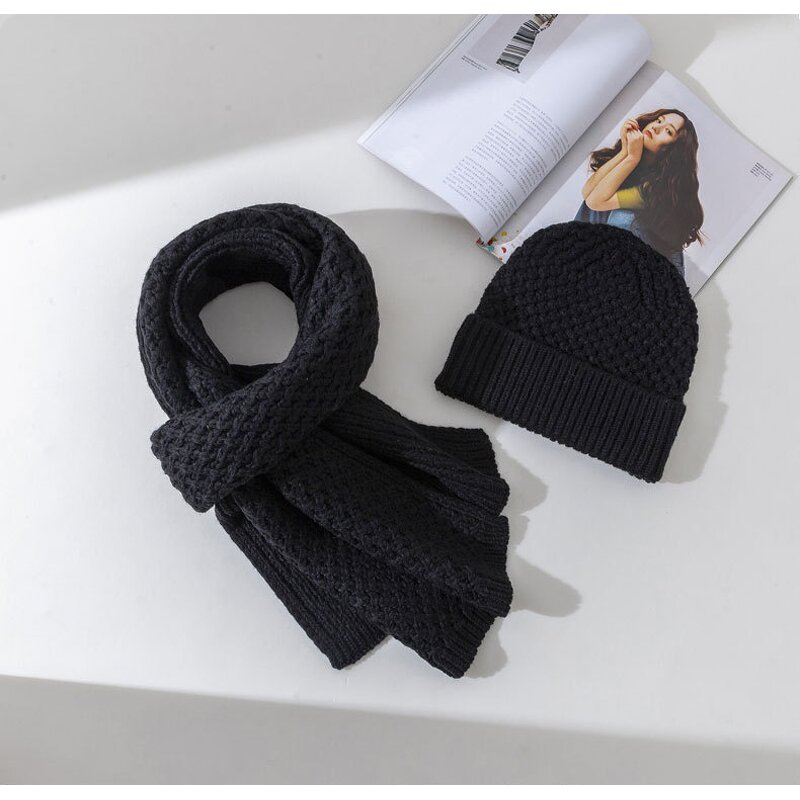 Winter Hat Scarf Set - Wholesale Wool Knitted for Women