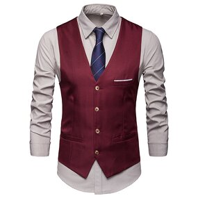 Suit Vest Manufacturer - Mens Business Formal Dress Waistcoat for Suit Tuxedo