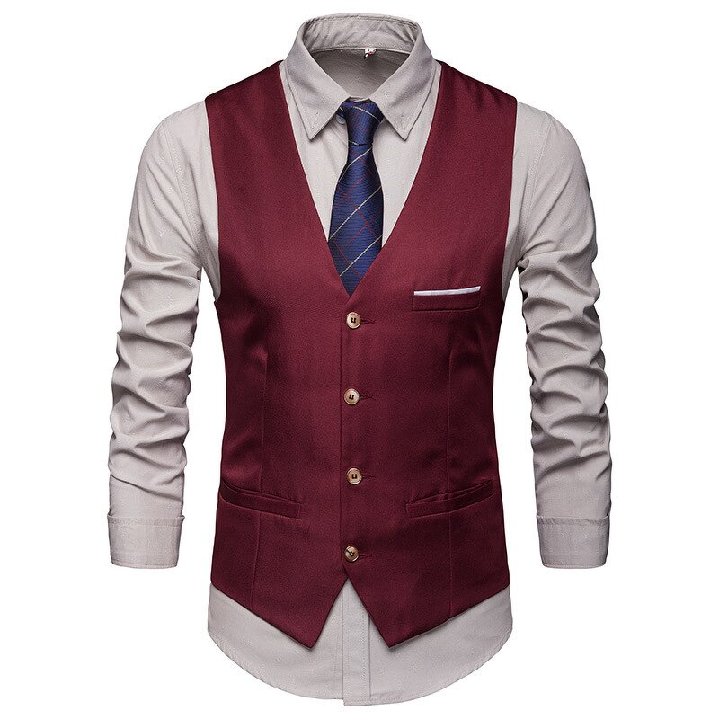 Suit Vest Manufacturer - Mens Business Formal Dress Waistcoat for Suit Tuxedo