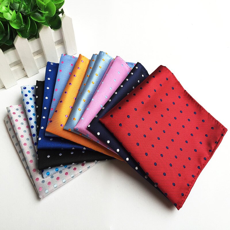 Handkerchief Set Manufacturer - Casual Dot Jacquard Woven Pocket Square for Men